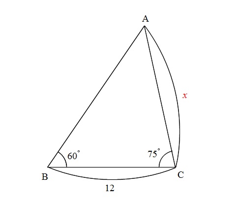 三角形で角度が2つ分かっているのに正弦定理も余弦定理も使えない