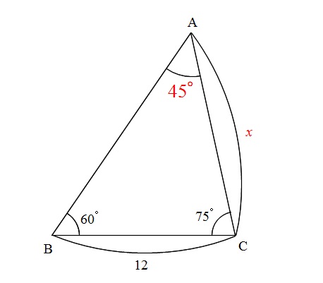 三角形で角度が2つ分かっているのに正弦定理も余弦定理も使えない