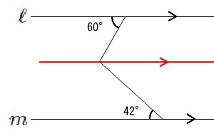 平行線の同位角と錯角を利用して角度を求める問題の解き方
