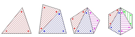 多角形の内角の和の公式と外角の和を利用した角度の求め方